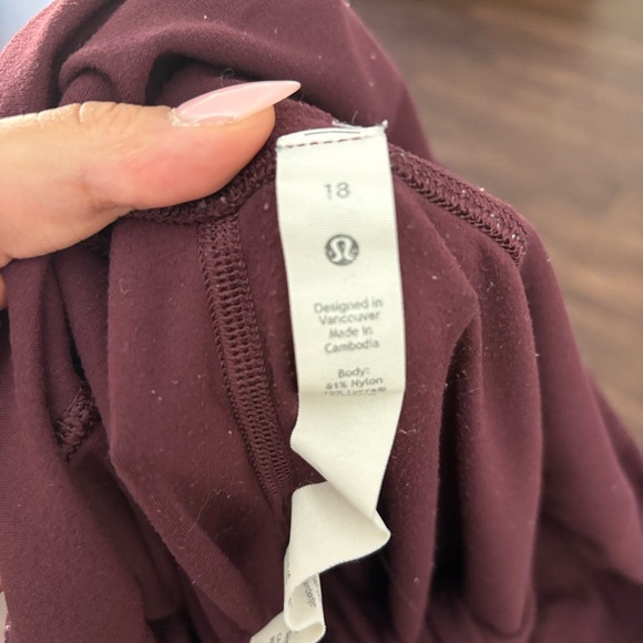 Lululemon lululemon Align High-Rise Maroon Leggings - Picture 7 of 7